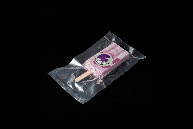 タチコマ・ベリーバイト 1,000円（ブルーベリーヨーグルト味アイスキャンディー）