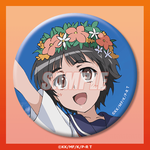 『とある科学の超電磁砲T』Newtype オンラインくじ　D賞：缶バッジ 初春飾利（C）2018 鎌池和馬／冬川基／ＫＡＤＯＫＡＷＡ／PROJECT-RAILGUN T