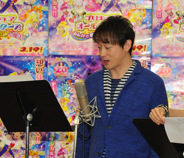映画「プリキュア」ゲスト声優公開レコーディング　新妻聖子と山本耕史がミュージカル楽曲収録