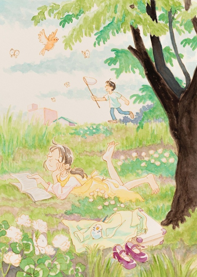 《ぴっぴら帳（ノート）》口絵、2004年 (C)︎こうの史代／コアミックス