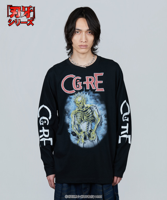 『刃牙』シリーズとglambがコラボ「Yujiro Lightning Cutsew」着用イメージ（C）板垣恵介(秋田書店)1992