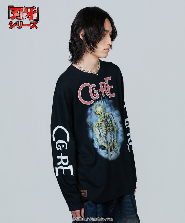 『刃牙』シリーズとglambがコラボ「Yujiro Lightning Cutsew」着用イメージ（C）板垣恵介(秋田書店)1992