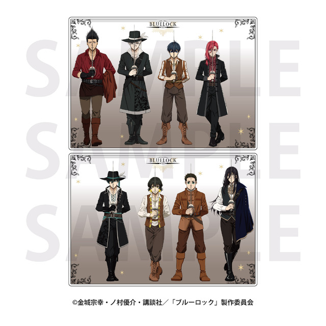 TVアニメ『ブルーロック』三銃士コンセプト「2層アクリルプレート」（C）金城宗幸・ノ村優介・講談社／「ブルーロック」製作委員会