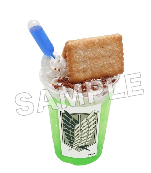 「進撃の巨人 Attack on Memory ～記憶への進撃～」東京会場限定 「この注射はエルヴィンに打つ」決断のメロンソーダ（C）Bandai Namco Experience Inc.（C）諫山創・講談社／「進撃の巨人」The Final Season製作委員会