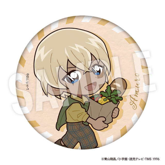 TVアニメ『名探偵コナン』weekend holidayデフォルメシリーズ「トレーディング缶バッジ　安室透」（C）青山剛昌／小学館・読売テレビ・TMS 1996