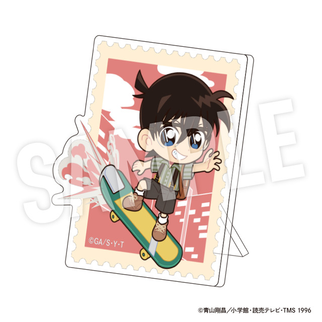 TVアニメ『名探偵コナン』weekend holidayデフォルメシリーズ「トレーディングアクリルバッジスタンド　江戸川コナン」（C）青山剛昌／小学館・読売テレビ・TMS 1996