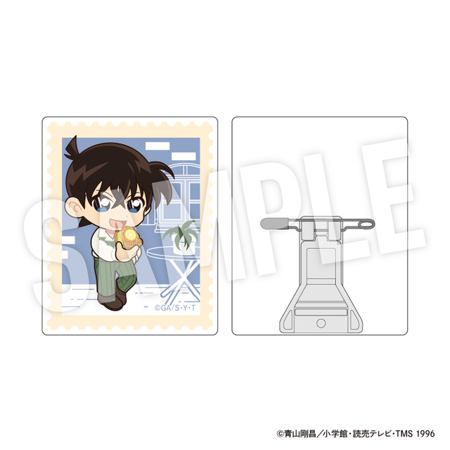 TVアニメ『名探偵コナン』weekend holidayデフォルメシリーズ「トレーディングアクリルバッジスタンド　工藤新一」（C）青山剛昌／小学館・読売テレビ・TMS 1996