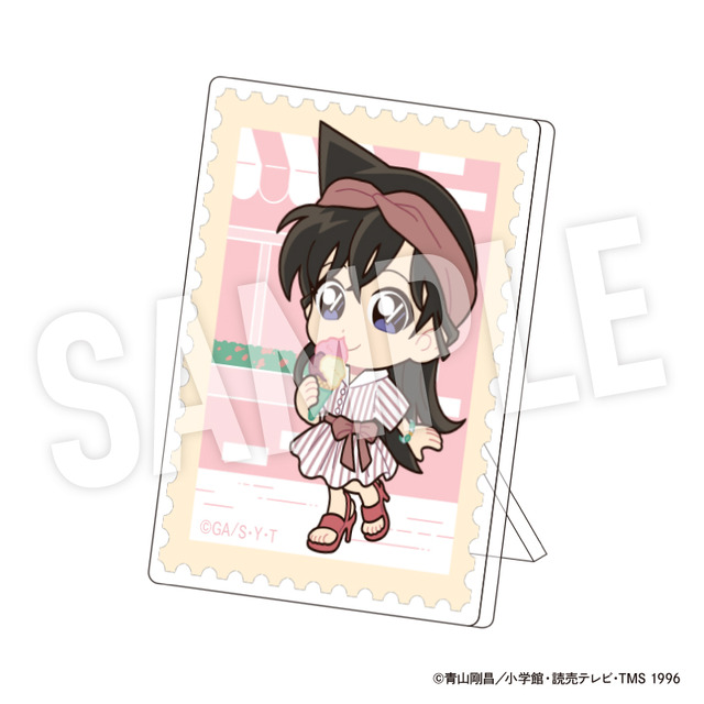 TVアニメ『名探偵コナン』weekend holidayデフォルメシリーズ「トレーディングアクリルバッジスタンド　毛利蘭」（C）青山剛昌／小学館・読売テレビ・TMS 1996