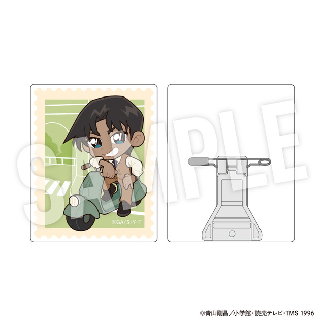 TVアニメ『名探偵コナン』weekend holidayデフォルメシリーズ「トレーディングアクリルバッジスタンド　服部平次」（C）青山剛昌／小学館・読売テレビ・TMS 1996