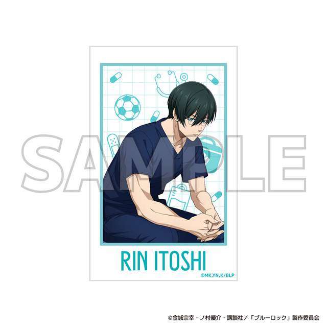 TVアニメ『ブルーロック』ブルーロック診療所シリーズ「ブロマイド風カードセット　糸師 凛」（C）金城宗幸・ノ村優介・講談社／「ブルーロック」製作委員会