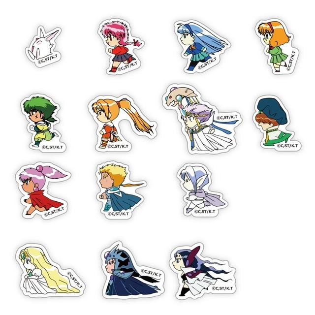 TVアニメ『魔法騎士レイアース』ヴィレヴァン限定アイテム「EDミニキャラダイカットステッカー」（C）CLAMP・ST/講談社・TMS