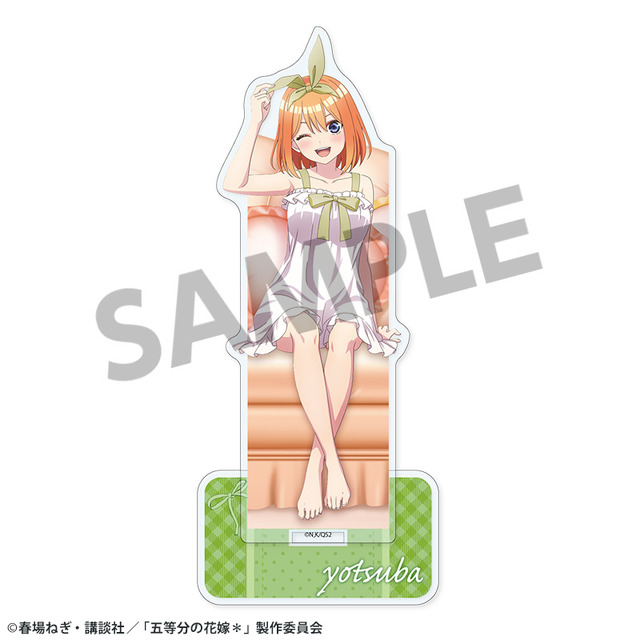 TVスペシャルアニメ『五等分の花嫁＊』描き下ろしアクリルスタンド 中野四葉 ナイトウェアver.（C）春場ねぎ・講談社／「五等分の花嫁＊」製作委員会