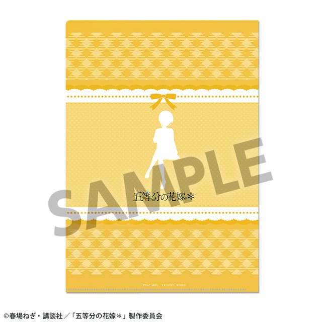 TVスペシャルアニメ『五等分の花嫁＊』描き下ろしクリアファイル 中野一花 ナイトウェアver.（ウラ）（C）春場ねぎ・講談社／「五等分の花嫁＊」製作委員会