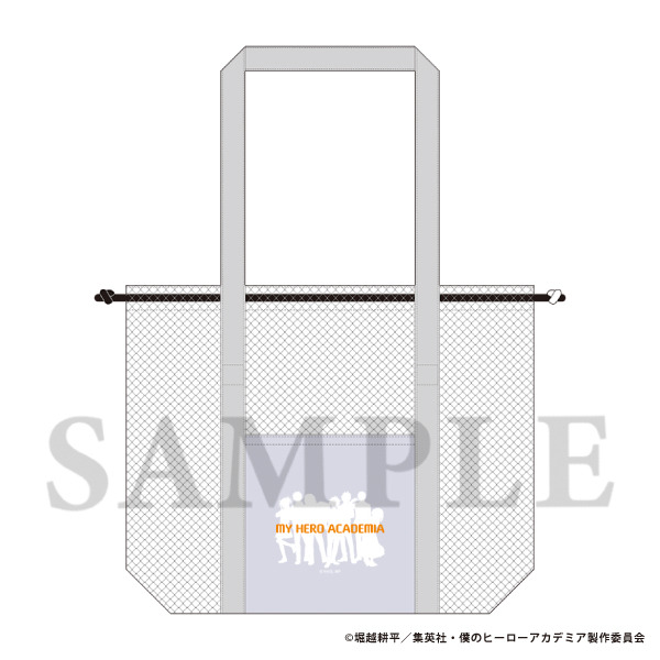 TVアニメ『僕のヒーローアカデミア』メッシュトートバッグ　CAMERA!!（C）堀越耕平／集英社・僕のヒーローアカデミア製作委員会