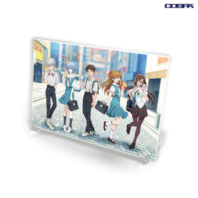 「エヴァ」秋葉原の街を楽しむシンジやレイ、アスカたちが描き下ろし♪先行販売グッズ登場のポップアップ開催