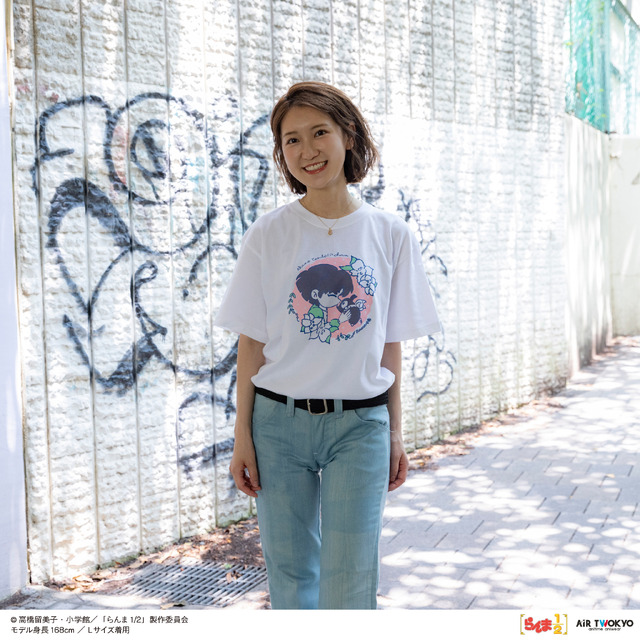 AIR TWOKYO『らんま1/2』第2弾「ポップイラストTシャツ6（天道あかね＆Pちゃん）」着用イメージ（C）高橋留美子・小学館／「らんま1/2」製作委員会
