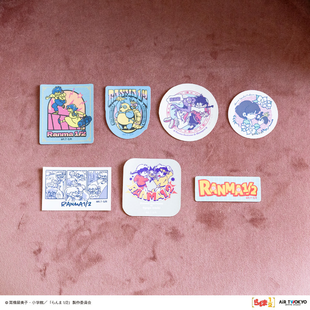 AIR TWOKYO『らんま1/2』第2弾「ポップイラストステッカーセット」（C）高橋留美子・小学館／「らんま1/2」製作委員会