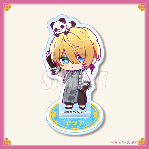 くじ引き堂「【推しの子】ニーハオ☆パンダくじ」B賞：アクリルスタンドフィギュア アクア（ミニ）（C）赤坂アカ×横槍メンゴ／集英社・【推しの子】製作委員会