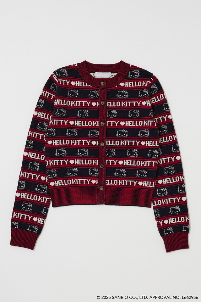 HELLO KITTY×MOUSSY「HELLO KITTY RETRO STRIPE CD　NAVY」（C）25 SANRIO CO., LTD. APPR. NO. L662956