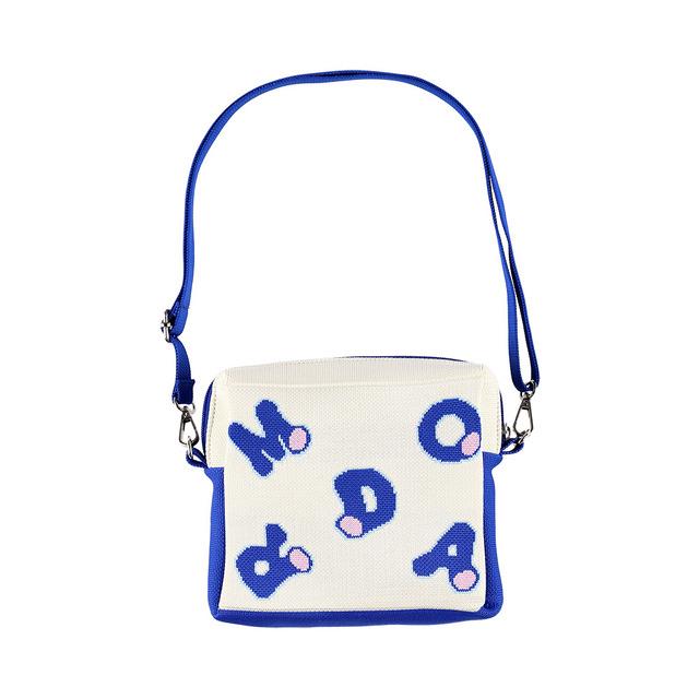 「ドラえもん未来デパートオリジナル ニットジャカードポーチショルダーバッグ ドラ文字アルファベット」