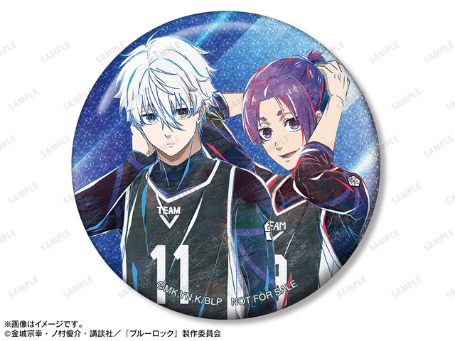 凪 誠士郎&御影 玲王 Ani-Art 75mmグリッター缶バッジ イベント限定特典