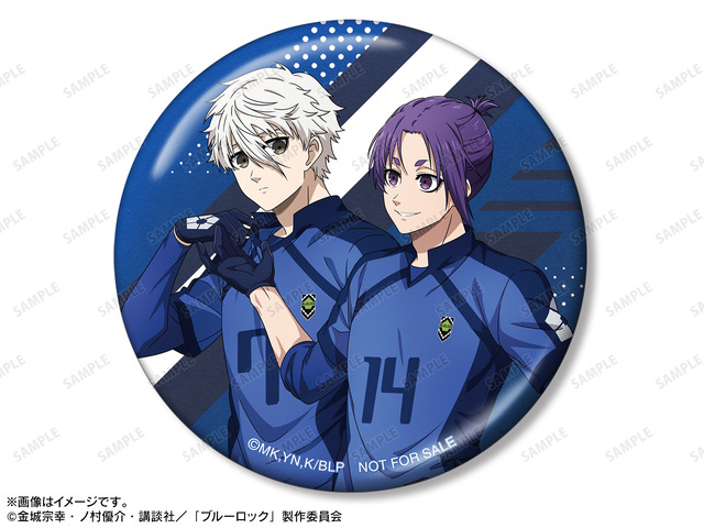 描き下ろし 凪 誠士郎&御影 玲王 歩みver. 75mmメタリック缶バッジ イベント限定特典