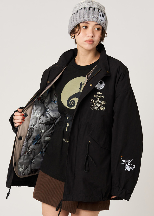 『ナイトメアー・ビフォア・クリスマス』×グラニフ「永遠に｜ショートモッズコート」（C）Disney