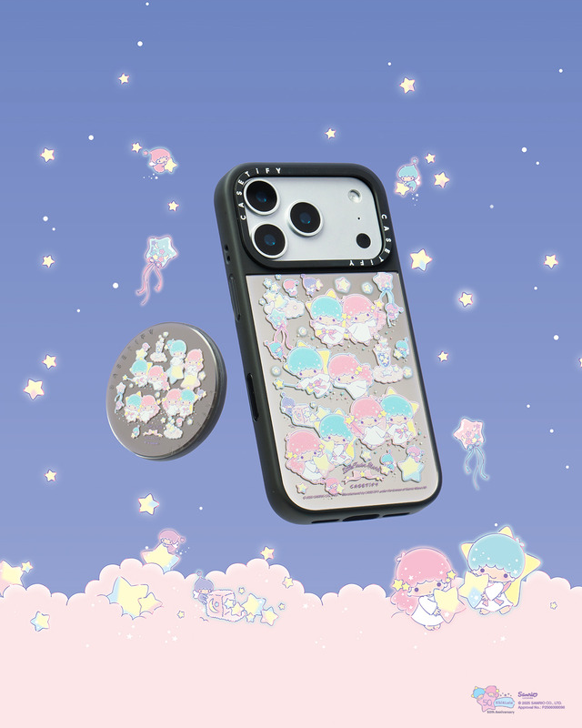 「リトルツインスターズ キキ＆ララ | CASETiFY」コレクション（C）2025 SANRIO CO., LTD. APPROVAL. NO. :P2506000098