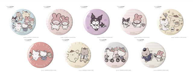 トレーディング缶バッジ（全9種）単品各330円／BOX2,970円