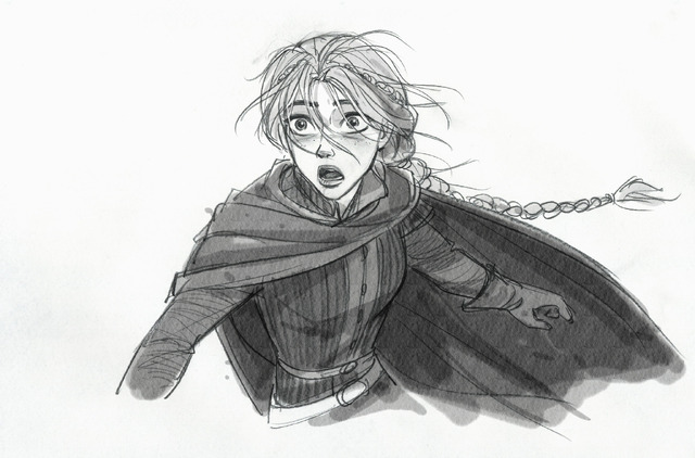 映画『果てしなきスカーレット』ジン・キム スケッチデザイン