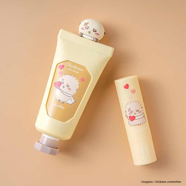 「Lovisia ちいかわマスコットハンドクリーム」「Lovisia ちいかわリップクリーム ハートシリーズ」