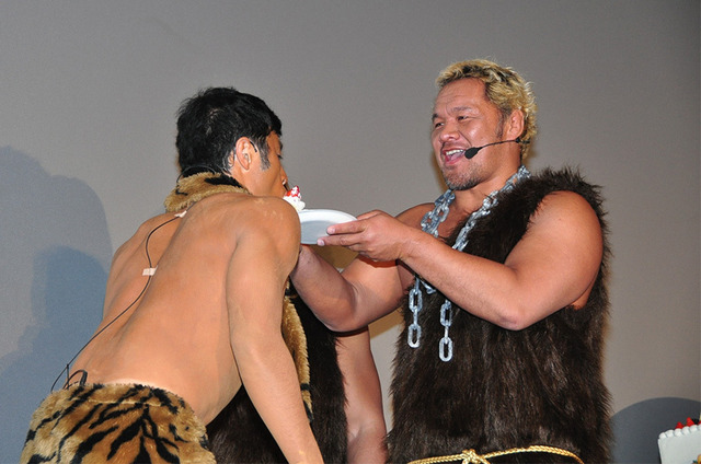 小島よしお、真壁刀義選手／『映画ドラえもん 新・のび太の日本誕生』初日舞台挨拶