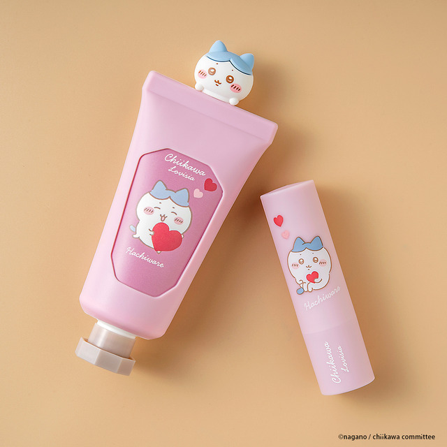 「Lovisia ちいかわマスコットハンドクリーム」「Lovisia ちいかわリップクリーム ハートシリーズ」