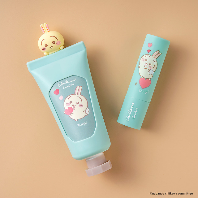 「Lovisia ちいかわマスコットハンドクリーム」「Lovisia ちいかわリップクリーム ハートシリーズ」