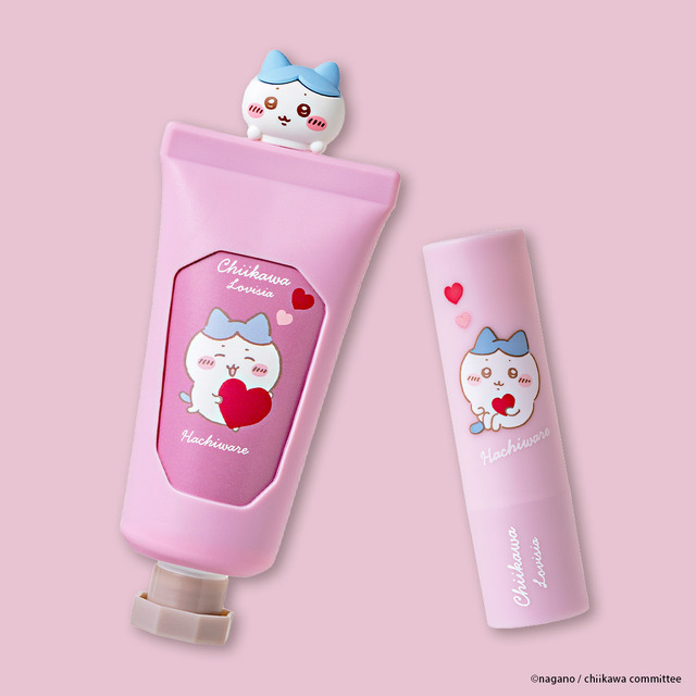 「Lovisia ちいかわマスコットハンドクリーム」「Lovisia ちいかわリップクリーム ハートシリーズ」