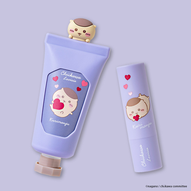 「Lovisia ちいかわマスコットハンドクリーム」「Lovisia ちいかわリップクリーム ハートシリーズ」