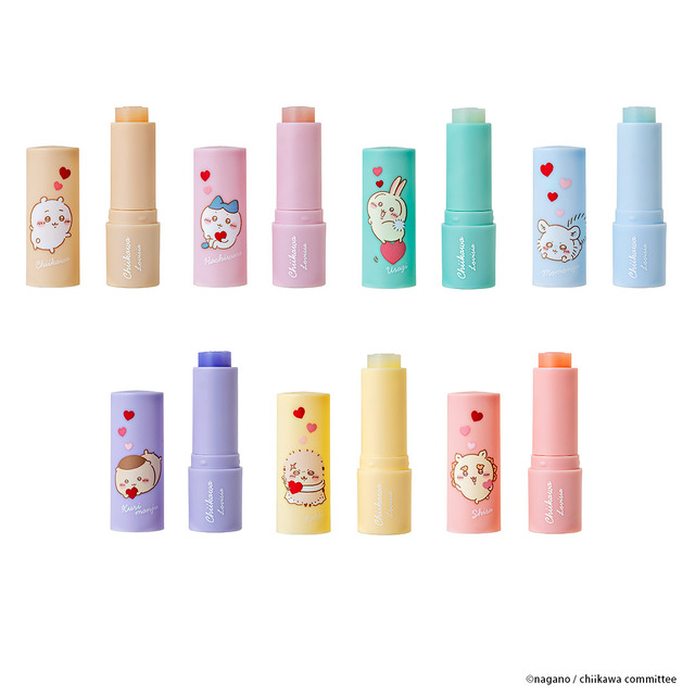 「Lovisia ちいかわリップクリーム ハートシリーズ」