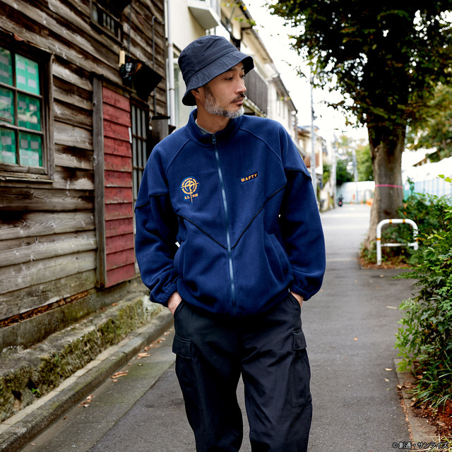 STRICT-G『機動戦士ガンダム 閃光のハサウェイ キルケーの魔女』フリースジャケット マフティー　着用イメージ（C）創通・サンライズ