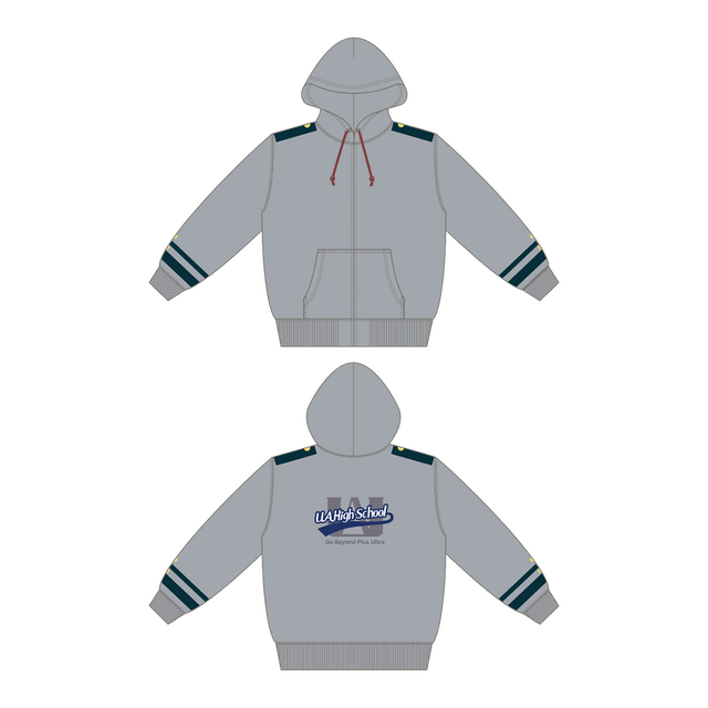 「僕のヒーローアカデミア 第2回 雄英高校オープンスクール」制服風パーカー（C）堀越耕平／集英社・僕のヒーローアカデミア製作委員会（C）Bandai Namco Experience Inc.