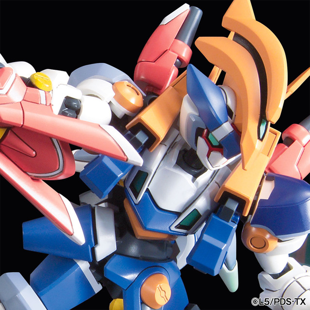 ダンボール戦機W」大型LBX“LBXシグマオービス”が予約受付中 ポージング