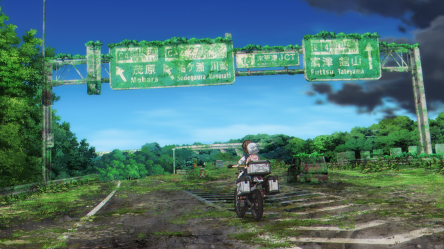 TVアニメ『終末ツーリング』場面写真（C）2025 さいとー栄/KADOKAWA/「終末ツーリング」製作委員会