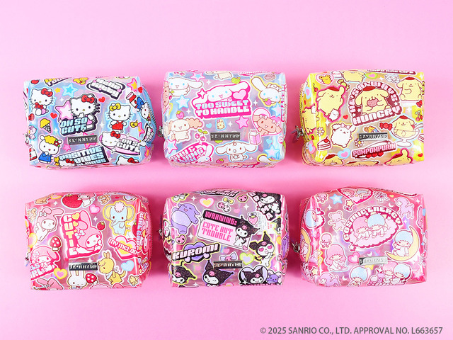 SKINNYDIP LONDON × サンリオキャラクターズ 第3弾登場「ポーチ」（C）2025 SANRIO CO., LTD. APPROVAL NO. L663657