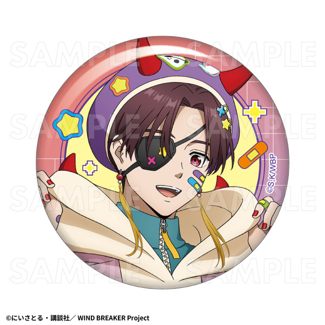TVアニメ『WIND BREAKER』「でびデコパーカー」トレーディング缶バッジ【蘇枋 隼飛】（C）にいさとる・講談社／WIND BREAKER Project