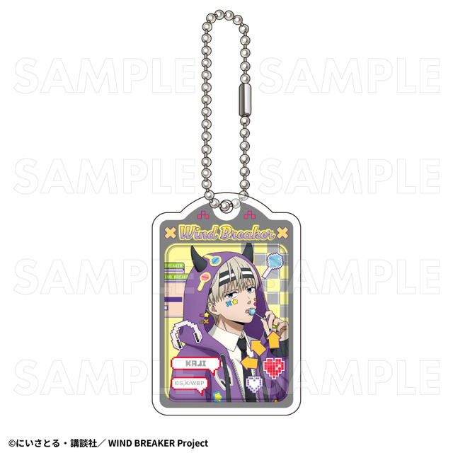TVアニメ『WIND BREAKER』「でびデコパーカー」アクリルキーホルダー【梶 蓮】（C）にいさとる・講談社／WIND BREAKER Project