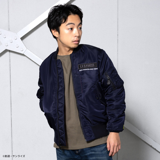 STRICT-G.ARMS『機動戦士ガンダム 逆襲のシャア』MA-1ジャケット着用イメージ