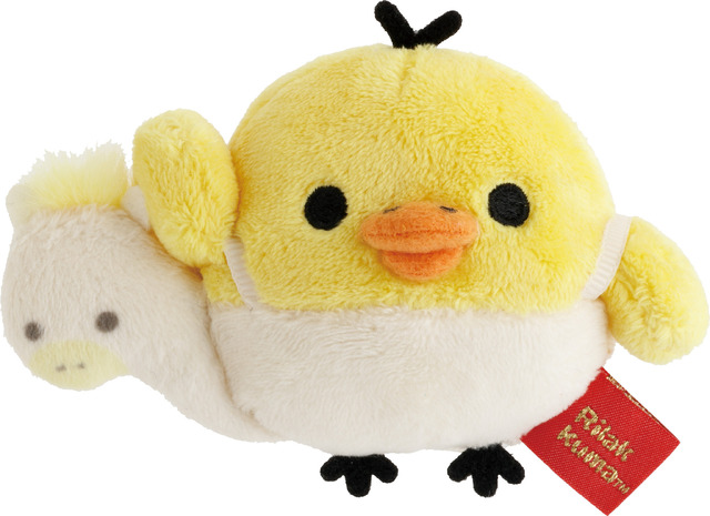 「てのりぬいぐるみ　キイロイトリ うま」（C）2025 SAN-X CO., LTD. ALL RIGHTS RESERVED.