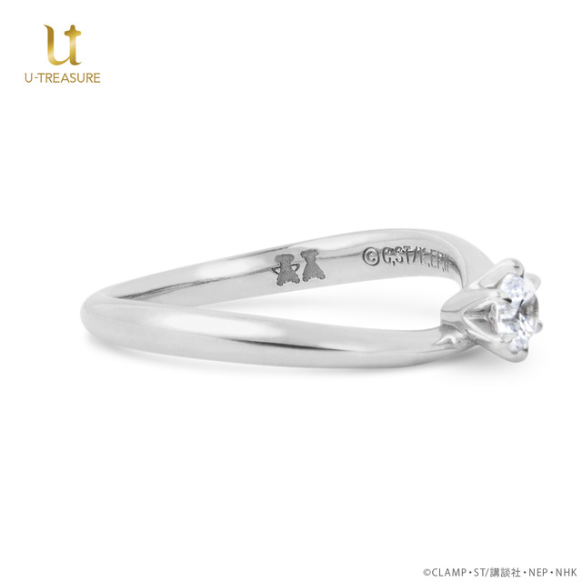 TVアニメ『カードキャプターさくら』モチーフのブライダルリング「桜モチーフリング」（C）CLAMP・ST／講談社・NEP・NHK