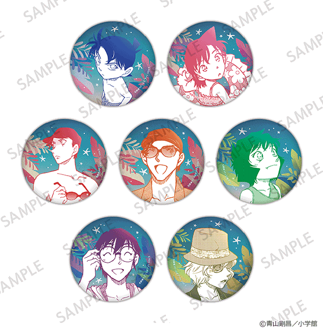 名探偵コナン公式アプリ 缶バッジ さざ波シリーズ（全7種）