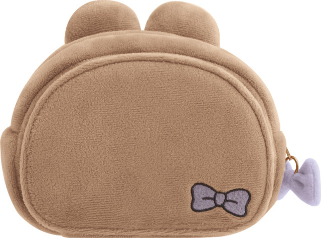 サンエックス「Makeup Rilakkuma ミラー付ぬいぐるみポーチ」チャイロイコグマ（C）2025 SAN-X CO., LTD. ALL RIGHTS RESERVED.