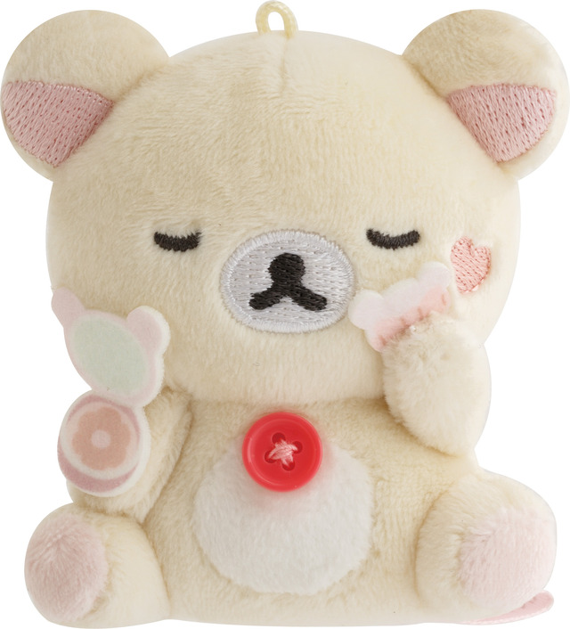 サンエックス「Makeup Rilakkuma てのりぬいぐるみ」コリラックマ（おすわり）（C）2025 SAN-X CO., LTD. ALL RIGHTS RESERVED.